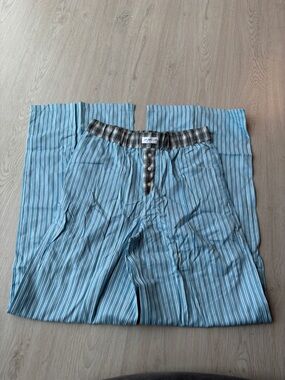 Urban Outfitters Blue & White Striped Pajama Pants